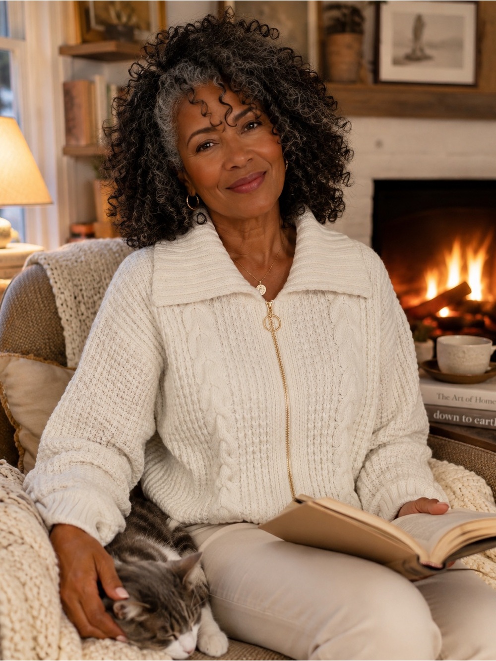 🪵 🔥 Cozy Cream Cable Knit Cardigan 🪵 🔥